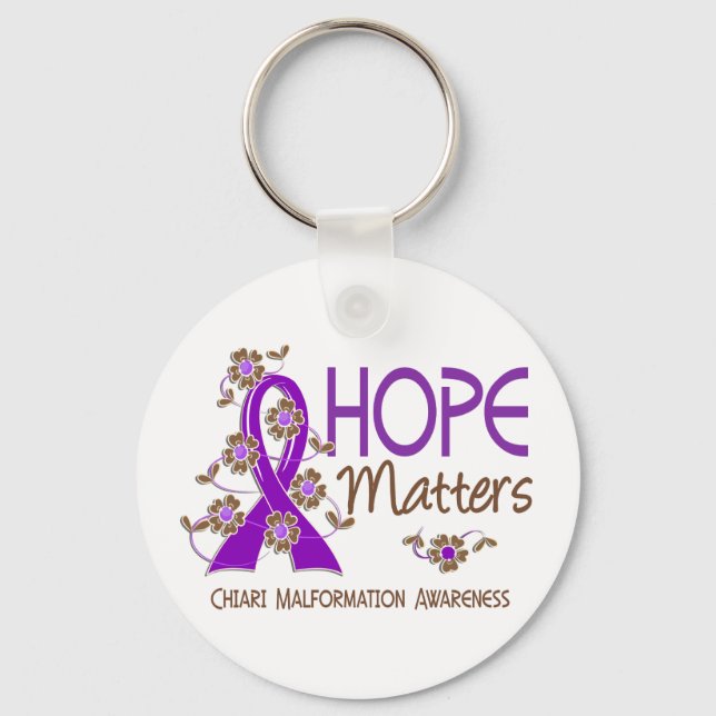 Hope Matters 3 Chiari Malformation Key Ring (Front)