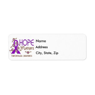 Hope Matters 3 Fibromyalgia Return Address Label