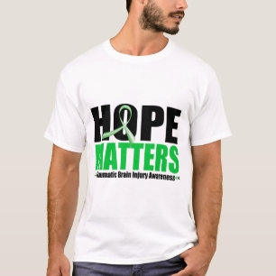 Hope Matters Brush Ribbon Traumatic Brain Injury T-Shirt