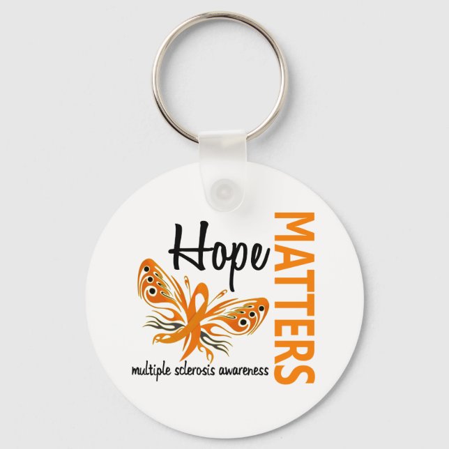 Hope Matters Butterfly Multiple Sclerosis Key Ring (Front)