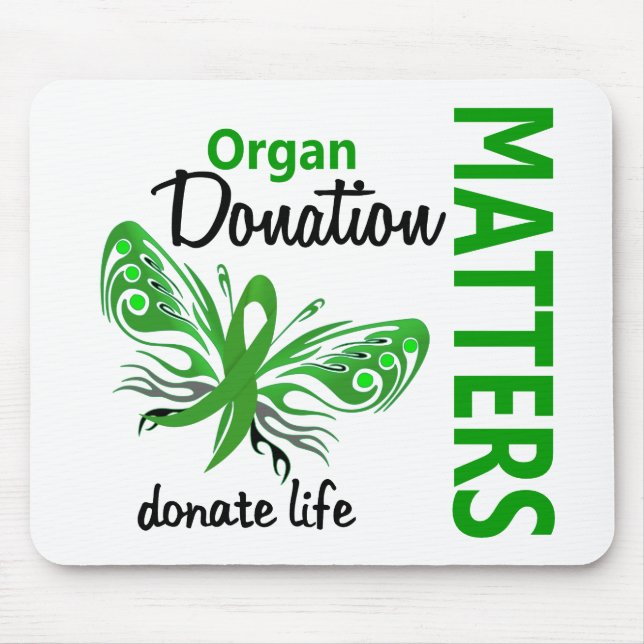Hope Matters Butterfly Organ Donation Mouse Pad (Front)