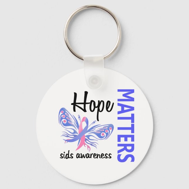 Hope Matters Butterfly SIDS Key Ring (Front)