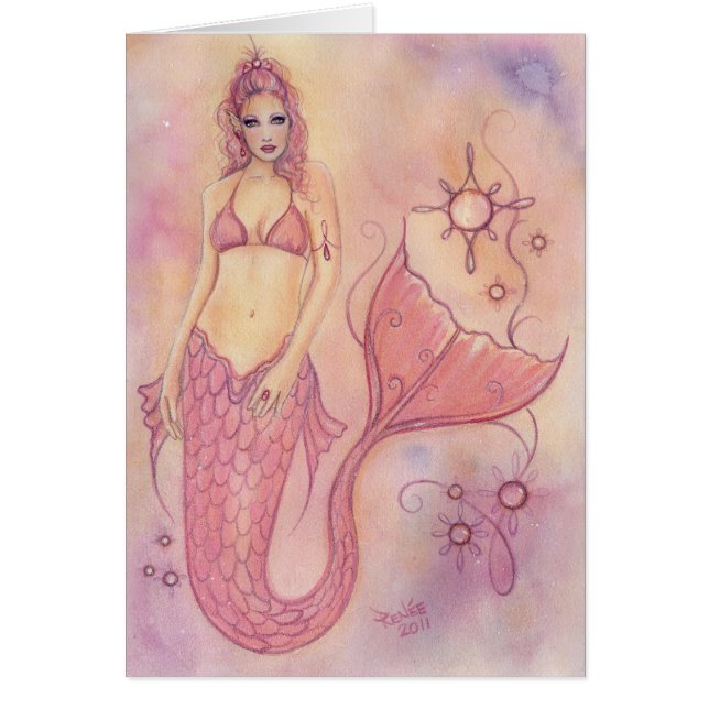 Hope Mermaid Card By Renee L. Lavoie (Front)