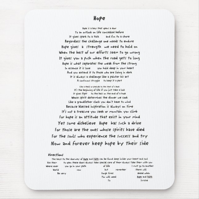 Hope Mouse Pad (Front)