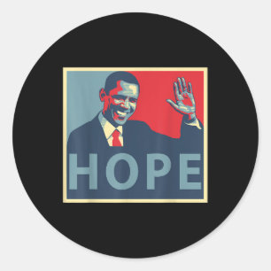 Hope Obama 44 President Classic Round Sticker