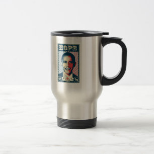 HOPE OBAMA TRAVEL MUG