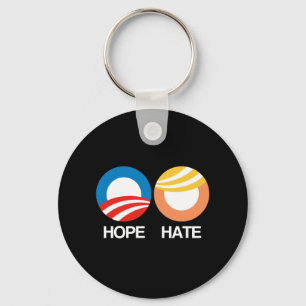 HOPE (Obama) vs. HATE (Trump) Key Ring