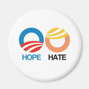 HOPE (Obama) vs. HATE (Trump) Magnet