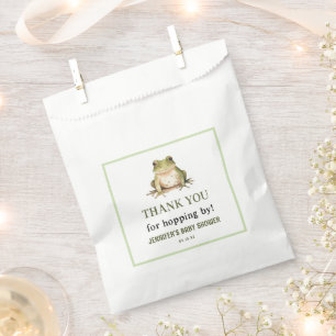 Hope On Over Frog Baby Shower Favour Bag