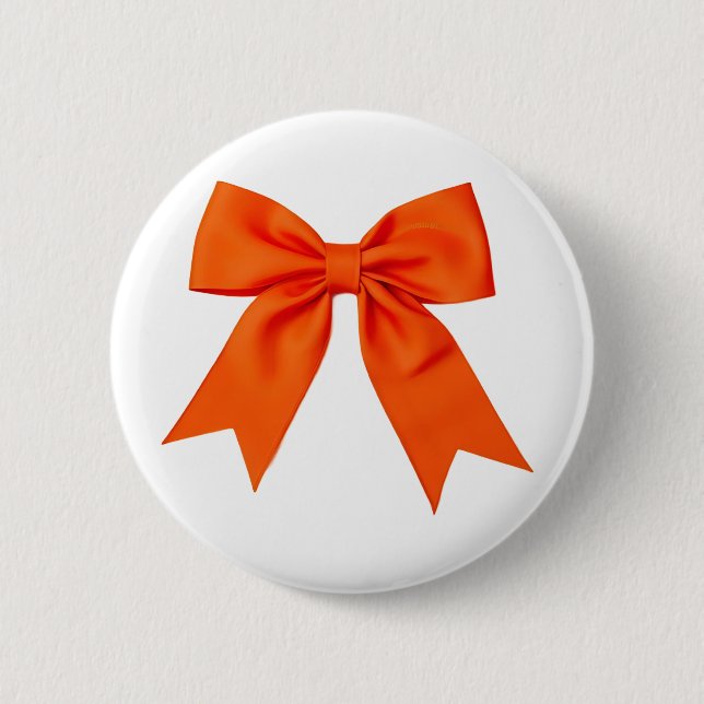 Hope Orange Awareness Ribbon Button (Front)