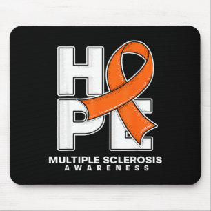 Hope Orange Ribbon Multiple Sclerosis Awareness Mo Mouse Pad