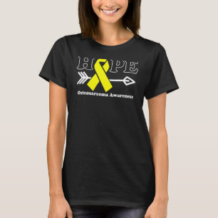 Hope   Osteosarcoma Awareness Yellow Ribbon T-Shirt