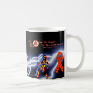 Hope Over Pain Logo Black Lightning CRPS/RSD Myste Coffee Mug
