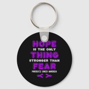 Hope Pancreatic Cancer Awareness Key Ring