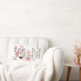Hope Peace Joy Love Christian | Lumbar Pillow