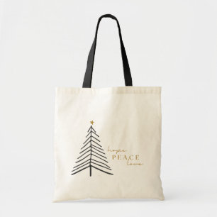 hope peace love. Christmas Holiday Totes & Bags