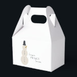 hope peace love. Christmas Snowman Favour Box<br><div class="desc">hope peace love. modern Christmas Holiday Winter Snowman Favour Box</div>