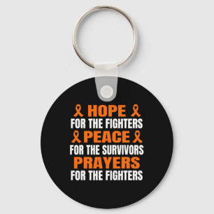 Hope Peace Prayers Leukaemia Awareness Key Ring
