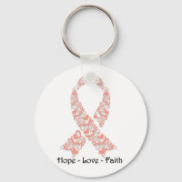 Hope Peach Awareness Ribbon