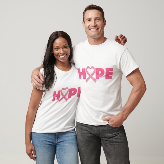 HOPE/ PINK RIBBON/ AWARENESS/ UNISEX T-Shirt (Unisex)