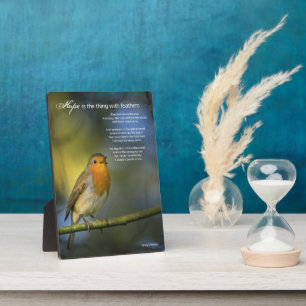 Hope Poem by Emily Dickinson Plaque