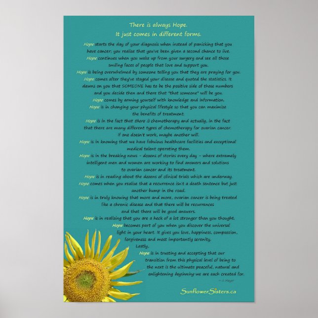 Hope Poster - 11"x16" (Front)