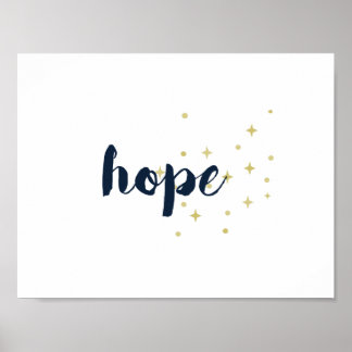 Hope Poster - White