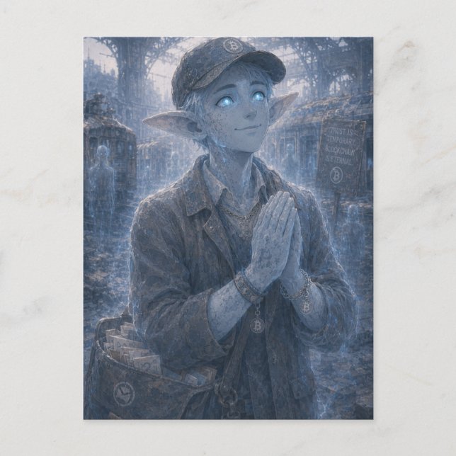 Hope / Postman / Train Station  Postcard (Front)