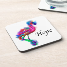 Hope - Prancing Flamingo Abstract
