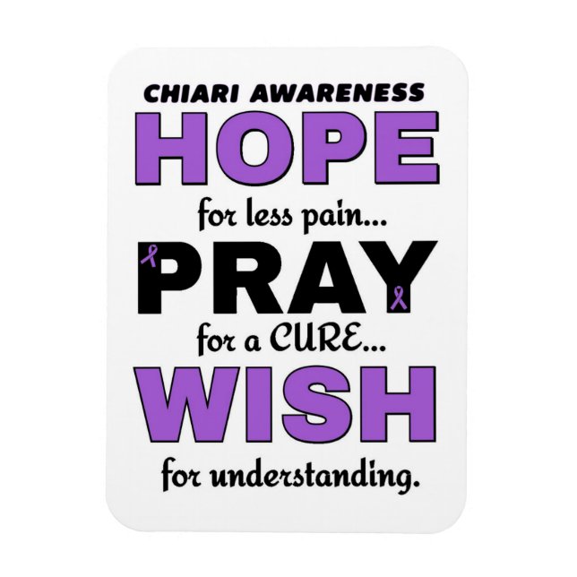 Hope Pray Wish...Chiari Magnet (Vertical)