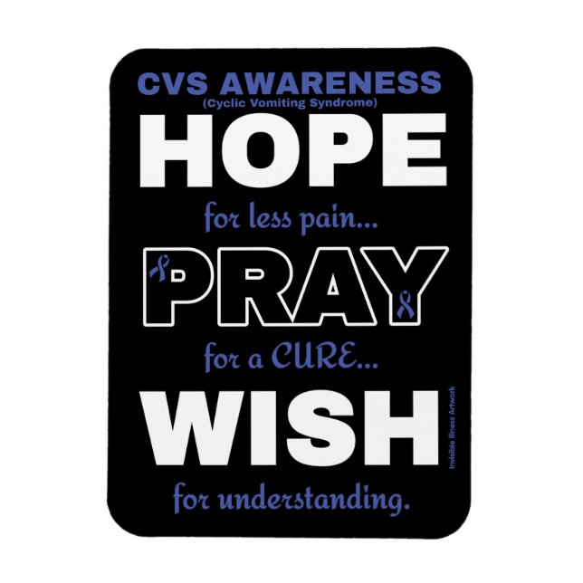 Hope Pray Wish...CVS Magnet (Vertical)