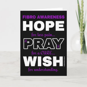 Hope Pray Wish...Fibro Card