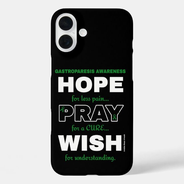Hope Pray Wish...Gastroparesis  Case-Mate iPhone Case (Back)