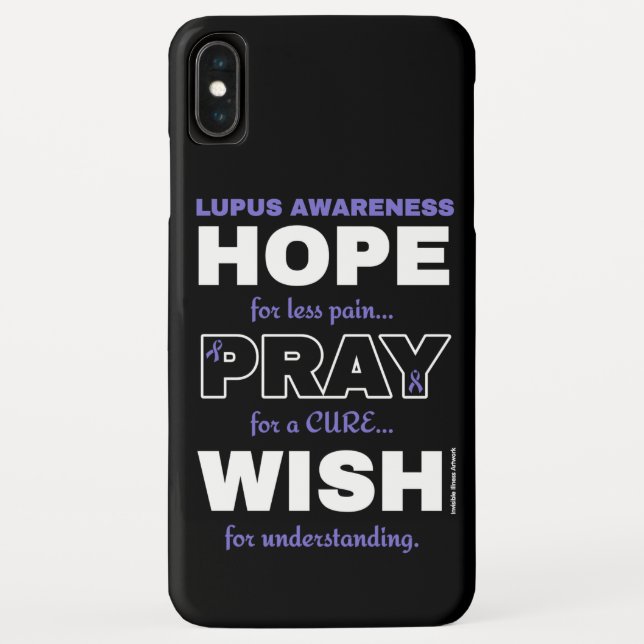 Hope Pray Wish...Lupus Case-Mate iPhone Case (Back)