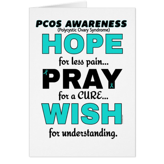 Hope Pray Wish...PCOS (Front)