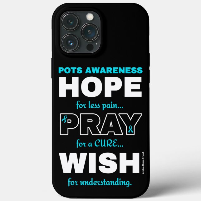 Hope Pray Wish...POTS Case-Mate iPhone Case (Back)