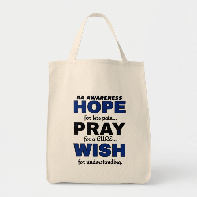Hope Pray Wish...RA Tote Bag (Front)