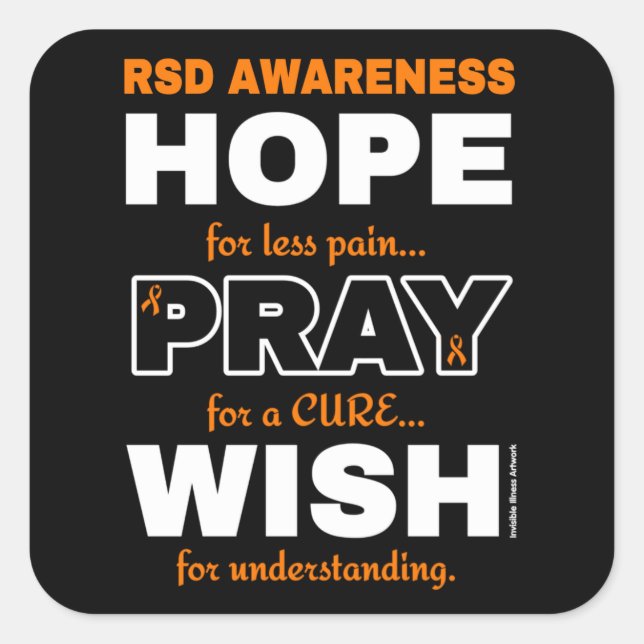 Hope Pray Wish...RSD Square Sticker (Front)