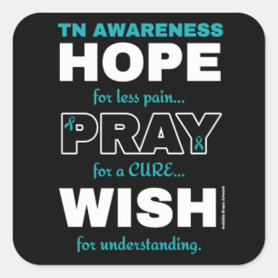 Hope Pray Wish...TN Square Sticker
