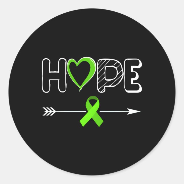 Hope Products Lymphoma Products Ribbon Lymphoma Aw Classic Round Sticker (Front)