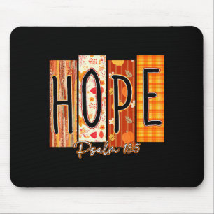 Hope Psalm 13_5 Bible Verse Fall Christian Pumpkin Mouse Pad