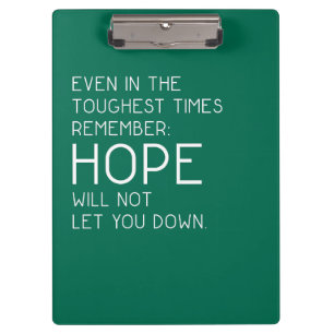 Hope Quotes Clipboard