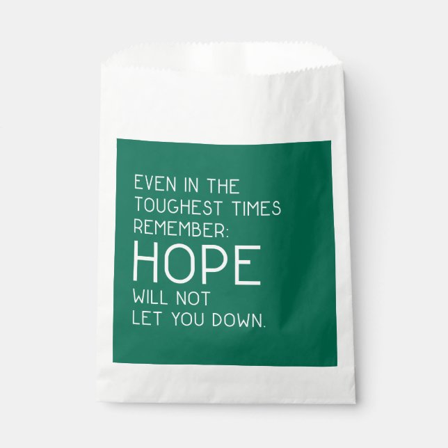 Hope Quotes Favour Bag (Front)