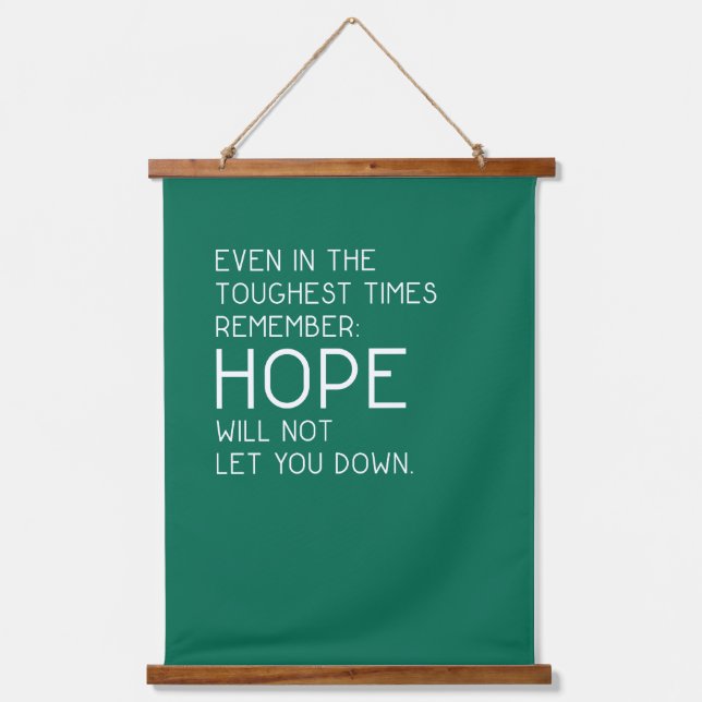 Hope Quotes Hanging Tapestry (Front)