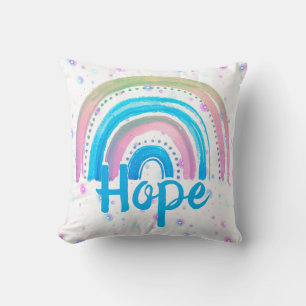 Hope Rainbow With Spirals Cushion