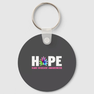 Hope Rare Disease Awareness Shirt - Rare Disease D Key Ring