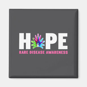Hope Rare Disease Awareness Shirt - Rare Disease D Magnet