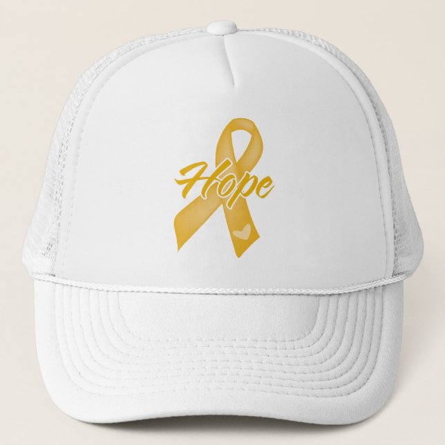 Hope Ribbon - Appendix Cancer Trucker Hat (Front)