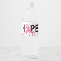 Hope Ribbon - Cancer Awareness Water