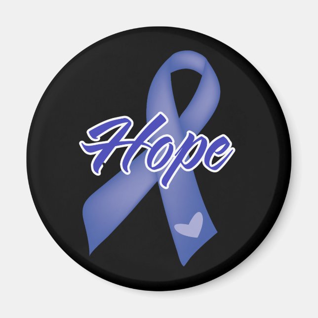 Hope Ribbon - Colon Cancer Magnet (Front)